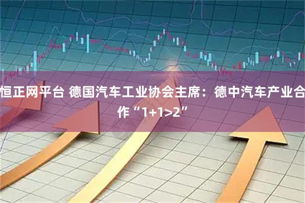 恒正网平台 德国汽车工业协会主席：德中汽车产业合作“1+1>2”